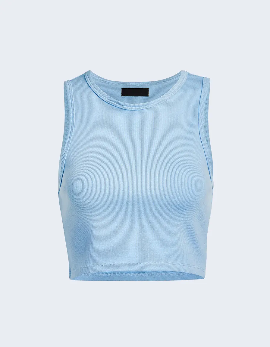Simple Tank Top - Blue 400